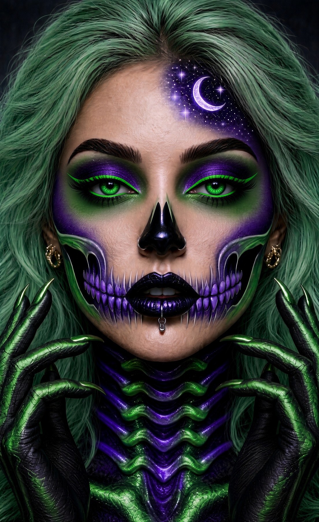 Finished Galaxy Witch Skeleton look